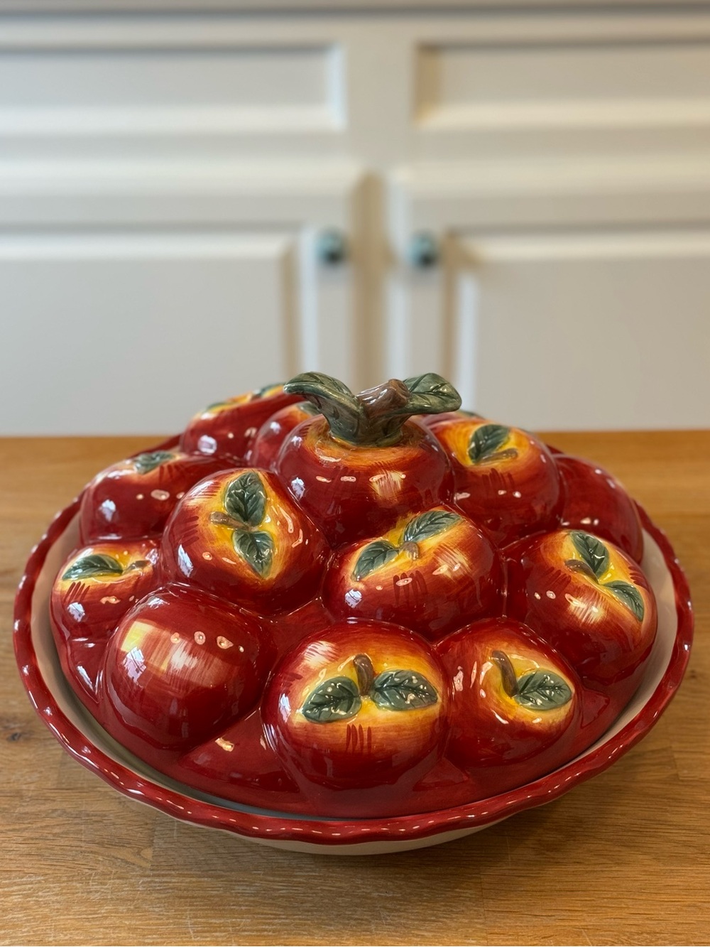Pfaltzgraff “Delicious” Apple Pie Keeper | Farmhouse Kitchen | HTF Retired